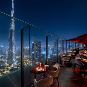 Dubai Fountain Lake Ride tickets traditional abra boat on Burj Lake