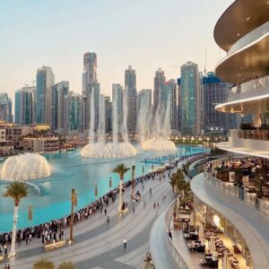 Dubai Fountain Boardwalk tickets floating walkway view